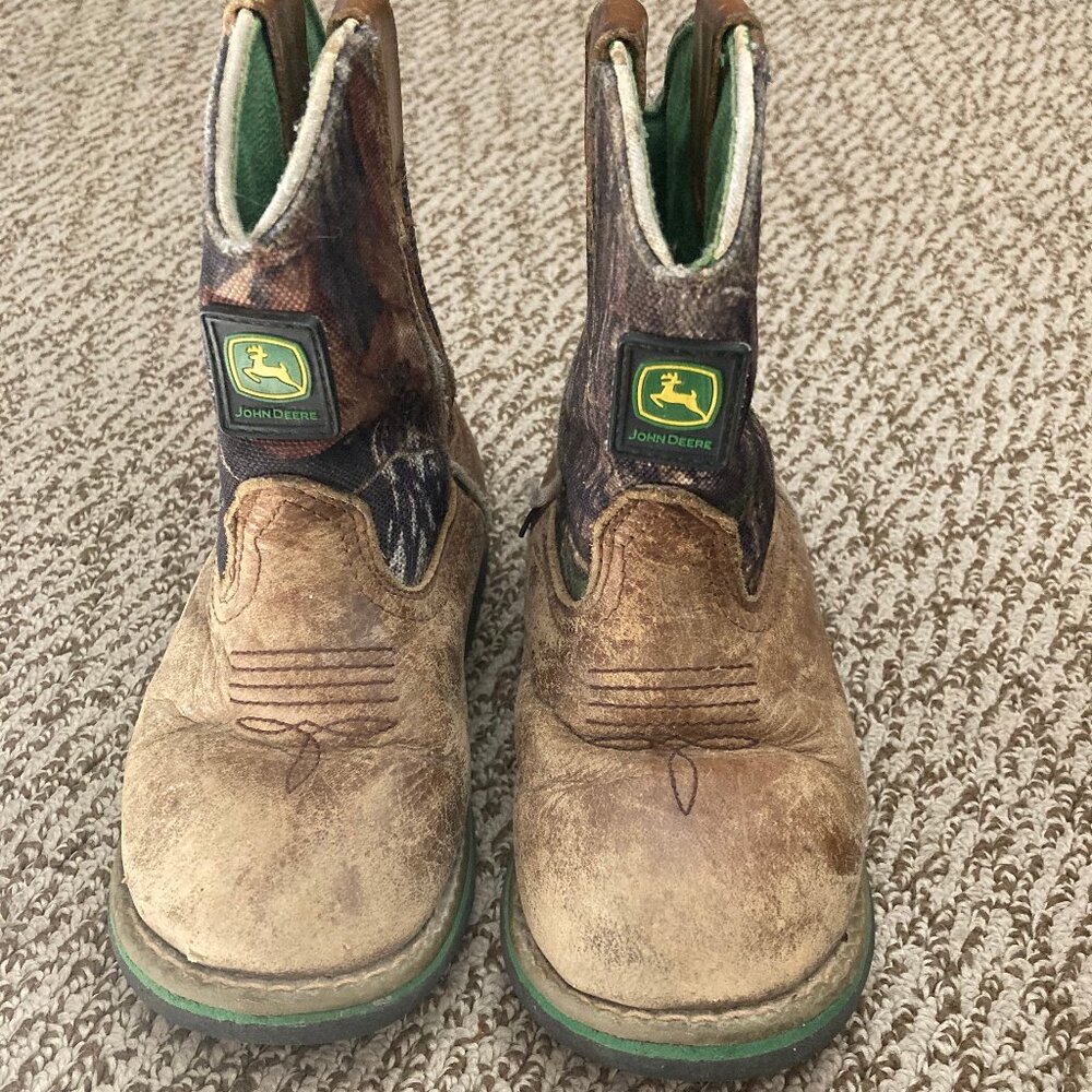 Toddler John deere pull on boots